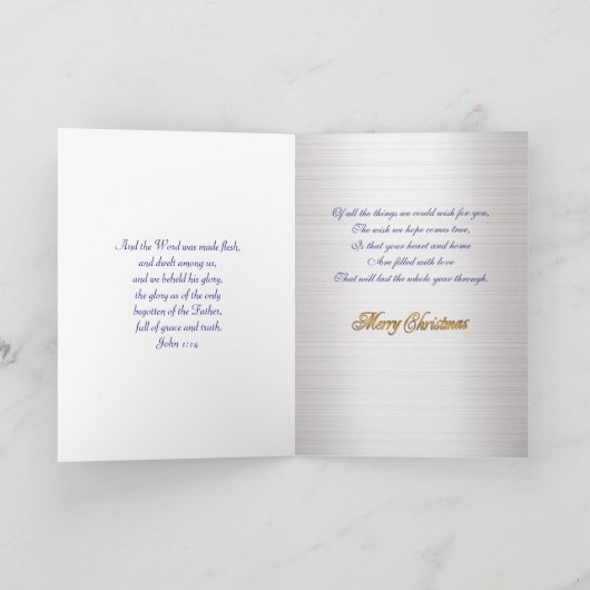 Kerstmis De religieuze kaart van Madonna (Binnen)