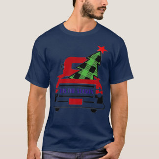 Kerstmis: de seizoengespleten boom en de vrachtwag t-shirt