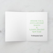 Kerstmis de seizoensdeurdeur de groene deur feestdagen kaart (Binnen)