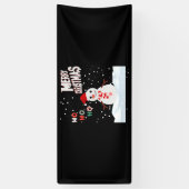 Kerstmis De Sneeuwman 2.5x6 Vinyl Banner (Verticaal)