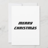 Kerstmis De Sneeuwman Uitnodiging (Achterkant)