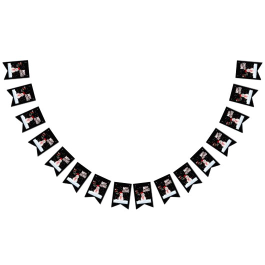 Kerstmis De Sneeuwman Vlaggenlijn Vlaggetjes (Alle)