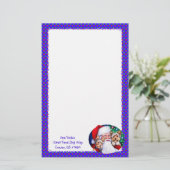 Kerstmis, de Yorkies van de kerstman Briefpapier (Staand voorkant)