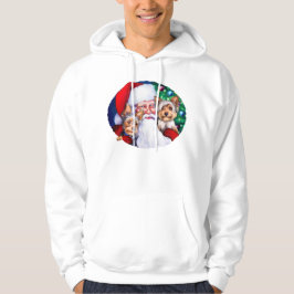 Kerstmis, de Yorkies van de kerstman Hoodie
