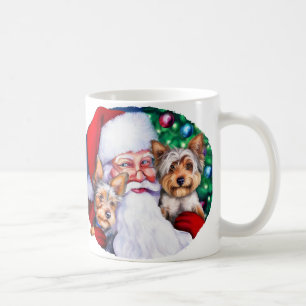 Kerstmis, de Yorkies van de kerstman Koffiemok