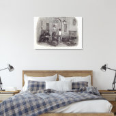 Kerstmis: "De zegeningen van het seizoen" Canvas Afdruk (Insitu (Slaapkamer))