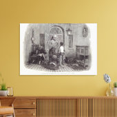 Kerstmis: "De zegeningen van het seizoen" Canvas Afdruk (Insitu (Woonkamer))
