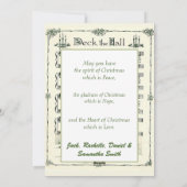 Kerstmis, deciteer de Hall  Sheet Music Feestdagenkaart (Achterkant)