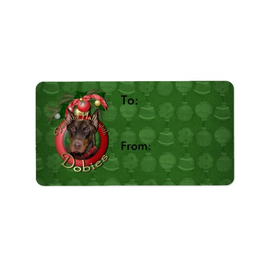 Kerstmis - Deck the Halls - Dobies - Rocky Etiket (Voorkant)