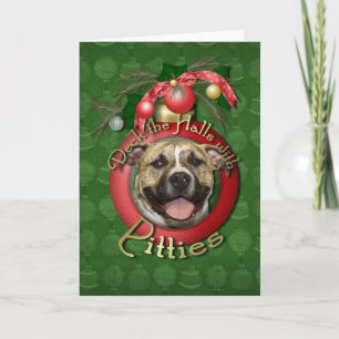 Kerstmis - Deck the Halls - Pitties - Tijger Feestdagen Kaart