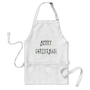 Kerstmis decoratie lettertype standaard schort
