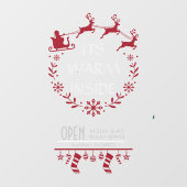 Kerstmis decoratie raam sticker voor cafe restaura (Vel)