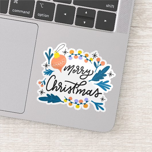 Kerstmis decoratie sticker  (Detail)