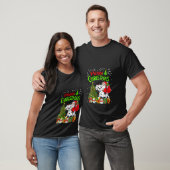 Kerstmis Decoraties Lichten Santa Riding Dalmatisc T-shirt (Unisex)
