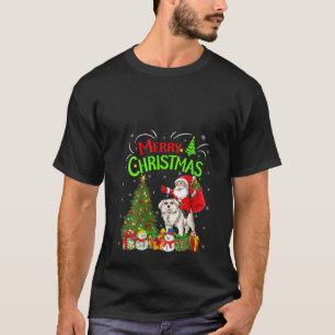 Kerstmis Decoraties Santa Riding Grote Pyreneeën H T-shirt