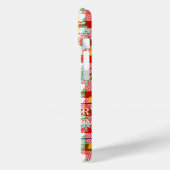 Kerstmis decoratieve geruite tartan  Case-Mate iPhone case (Achterkant / Links)