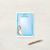 Kerstmis Deens-Zweedse Boerderijhond Post-it® Notes (Op bureau)