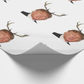 Kerstmis: Deer Mr. President Cadeaupapier (Hoek)