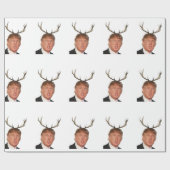 Kerstmis: Deer Mr. President Cadeaupapier (Vlak)