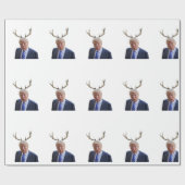 Kerstmis: Deer Mr. President Cadeaupapier (Vlak)