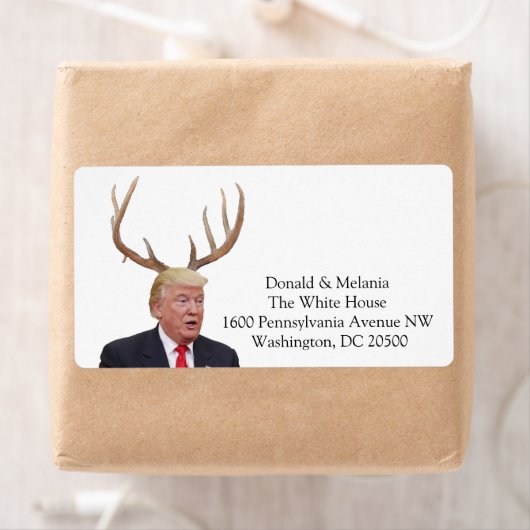 Kerstmis: Deer Mr. President Etiket (Insitu)