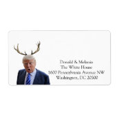 Kerstmis: Deer Mr. President Etiket (Voorkant)