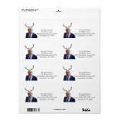 Kerstmis: Deer Mr. President Etiket (Full Sheet)