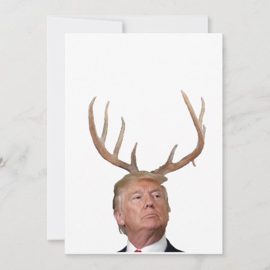 Kerstmis: Deer Mr. President Feestdagenkaart (Voorkant)