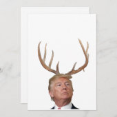 Kerstmis: Deer Mr. President Feestdagenkaart (Voorkant / Achterkant)