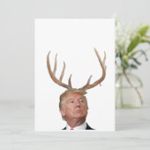 Kerstmis: Deer Mr. President Feestdagenkaart (Staand voorkant)