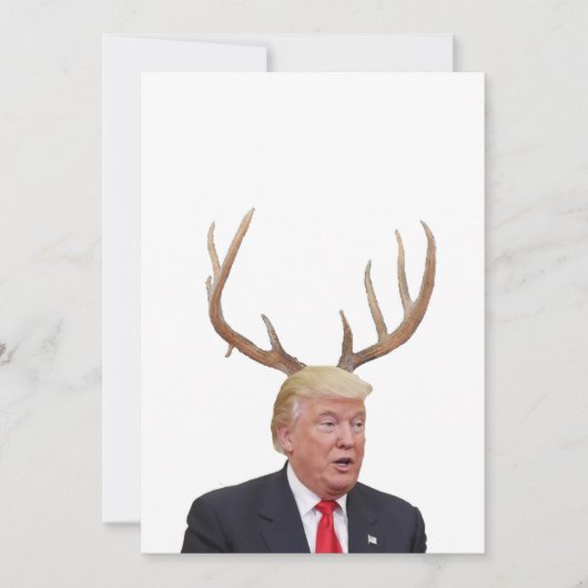 Kerstmis: Deer Mr. President Feestdagenkaart (Voorkant)