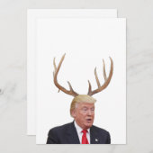 Kerstmis: Deer Mr. President Feestdagenkaart (Voorkant / Achterkant)