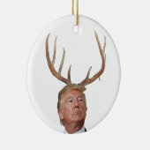 Kerstmis: Deer Mr. President Keramisch Ornament (Rechts)