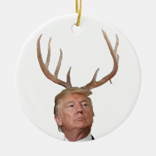 Kerstmis: Deer Mr. President Keramisch Ornament