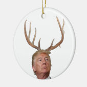 Kerstmis: Deer Mr. President Keramisch Ornament (Links)