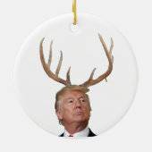 Kerstmis: Deer Mr. President Keramisch Ornament (Achterkant)