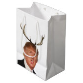Kerstmis: Deer Mr. President Medium Cadeauzakje (Voorkant Gekanteld)