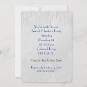 Kerstmis: deer over Snowflake design Kaart (Achterkant)