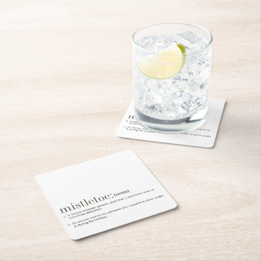 Kerstmis: definitie feestdag kartonnen onderzetters (Insitu)