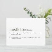 Kerstmis: definitie feestdagenkaart (Staand voorkant)