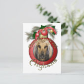 Kerstmis - Dek de Zalen - Afghanen Feestdagenkaart (Staand voorkant)