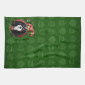 Kerstmis - Dek de zalen - Cavaliers - Tri Color Theedoek (Horizontaal)