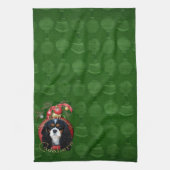 Kerstmis - Dek de zalen - Cavaliers - Tri Color Theedoek (Verticaal)