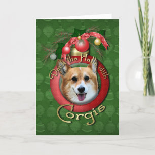 Kerstmis - Dek de Zalen - Corgis - Owen Feestdagen Kaart