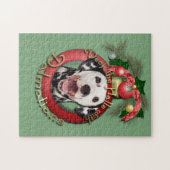 Kerstmis - Dek de zalen - Dalmatiërs Legpuzzel (Horizontaal)