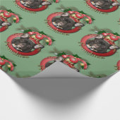 Kerstmis - Dek de zalen - Fransen Cadeaupapier (Hoek)