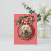 Kerstmis - Dek de zalen - Goldendoedels Feestdagenkaart (Staand voorkant)