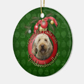 Kerstmis - Dek de zalen - Goldendoedels Keramisch Ornament (Links)