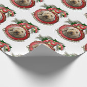 Kerstmis - Dek de zalen - GoldenDoodles Cadeaupapier (Hoek)