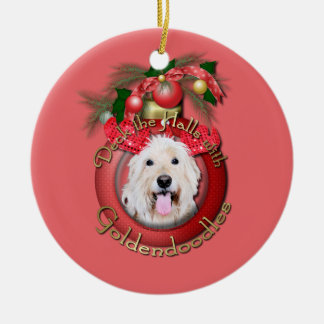 Kerstmis - Dek de zalen - GoldenDoodles - Daisy Keramisch Ornament